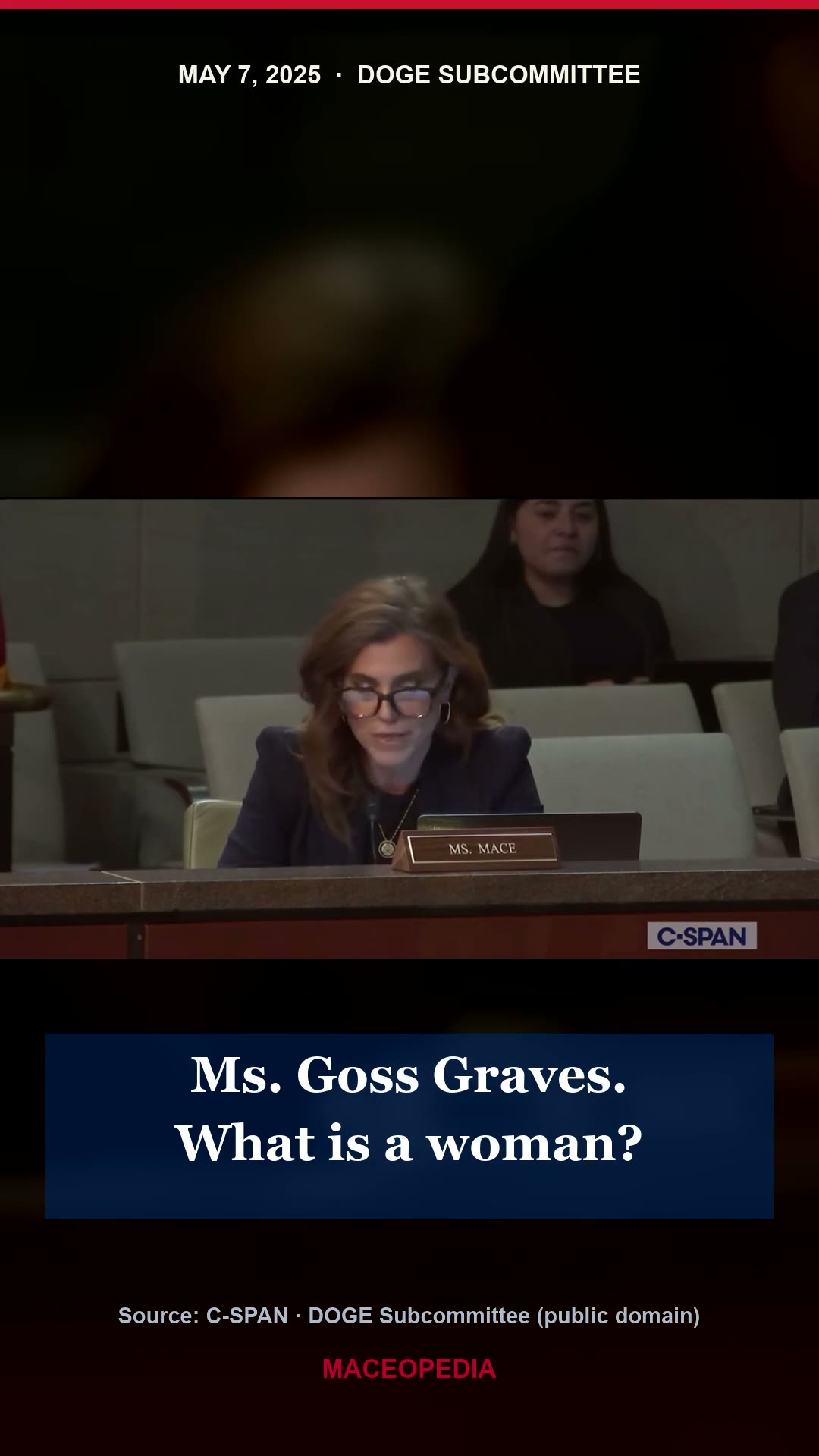 Mace vs. Fatima Goss Graves, "You're groomers"