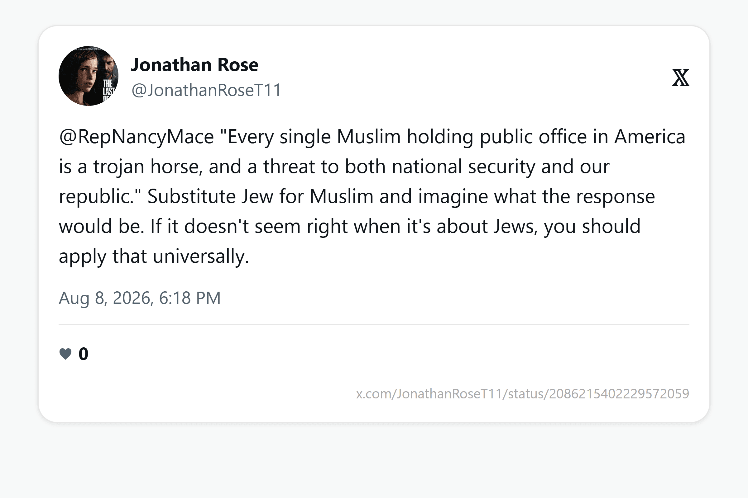 Mace calls every Muslim officeholder a 'trojan horse,' then declares: 'Total Islamaphobe here': image 11