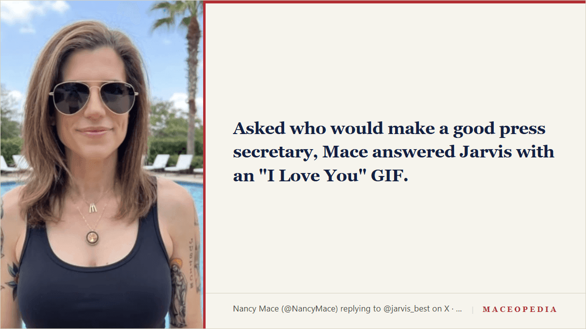 Who Is Jarvis? Nancy Mace's Favorite Reply Guy, and the Burner-Account Question: image 1