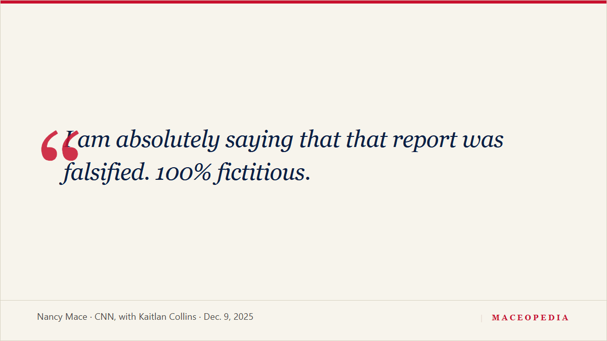 Mace tells CNN's Kaitlan Collins the airport police report was 'falsified': image 1