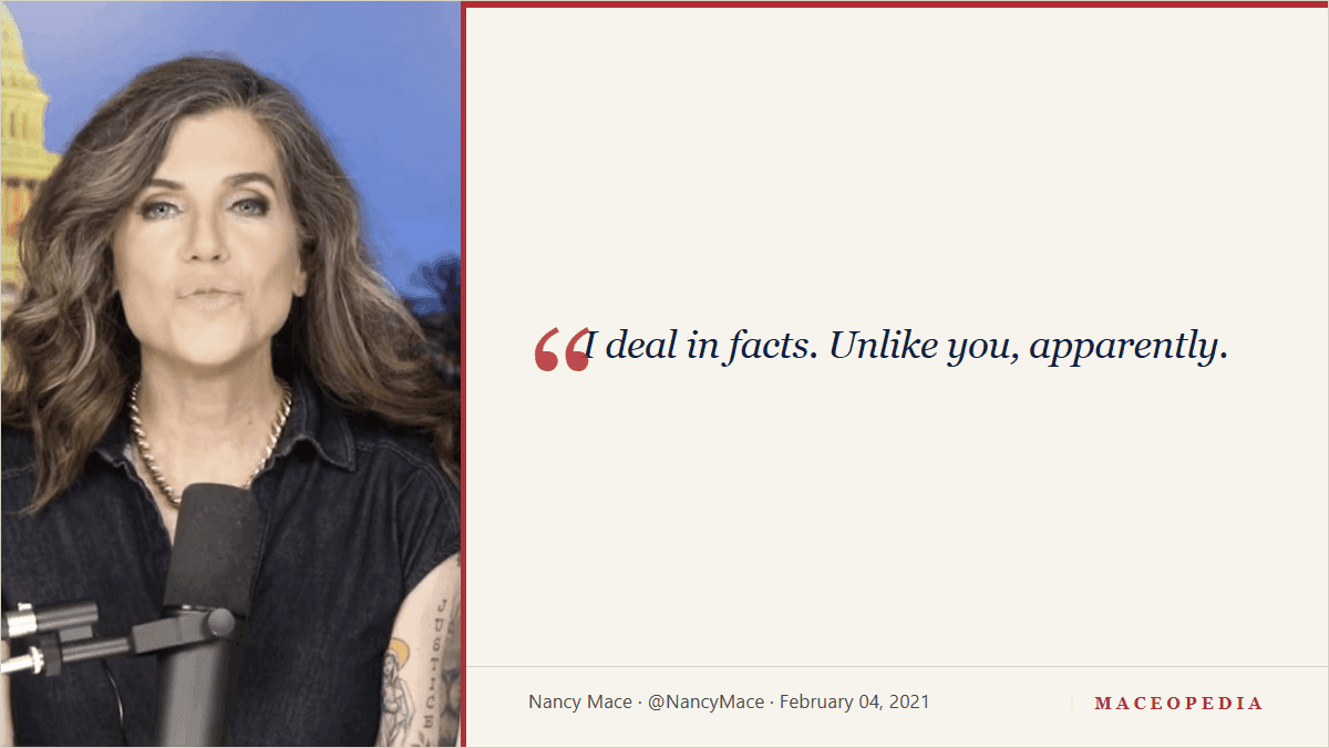 Mace tells AOC 'I deal in facts. Unlike you, apparently.', then fundraises off the feud: image 1