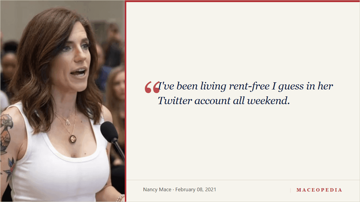Mace boasts on Fox News she has been 'living rent-free' in AOC's Twitter account: image 1