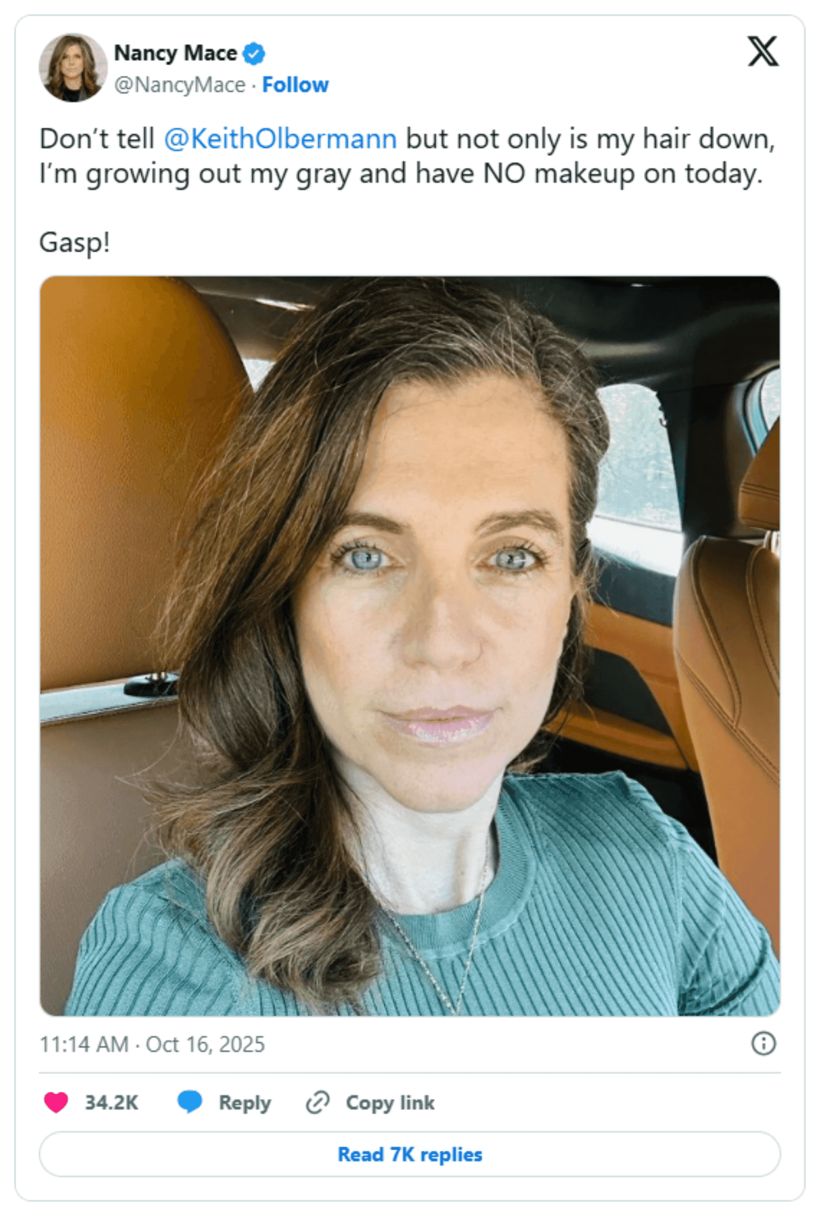 'Advice, tips, hacks?': Mace's 'week 4' carnivore post is the newest chapter in two years of public posts about her weight, her hair, and PTSD: image 8