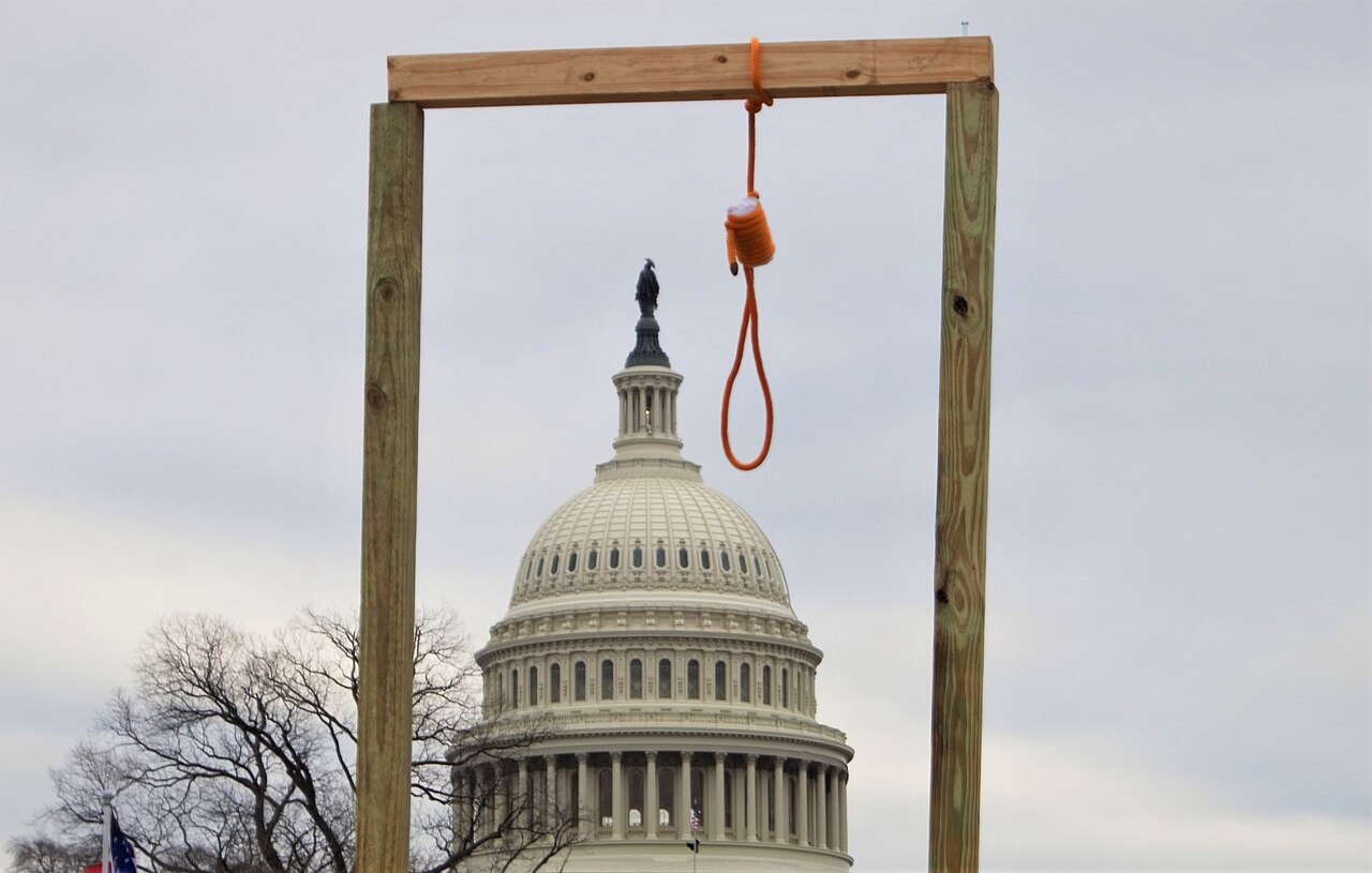 The U.S. Capitol during the January 6, 2021 attack