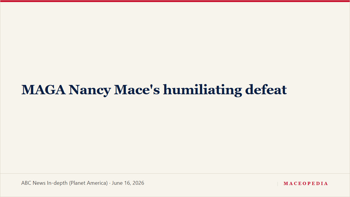 MAGA Nancy Mace's humiliating defeat: image 1