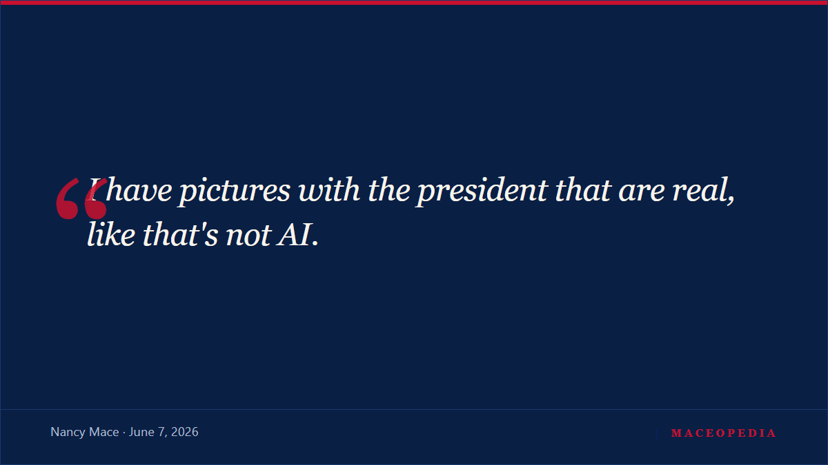 Nancy Mace Cornered on Her Fake AI Photos With Trump: image 2
