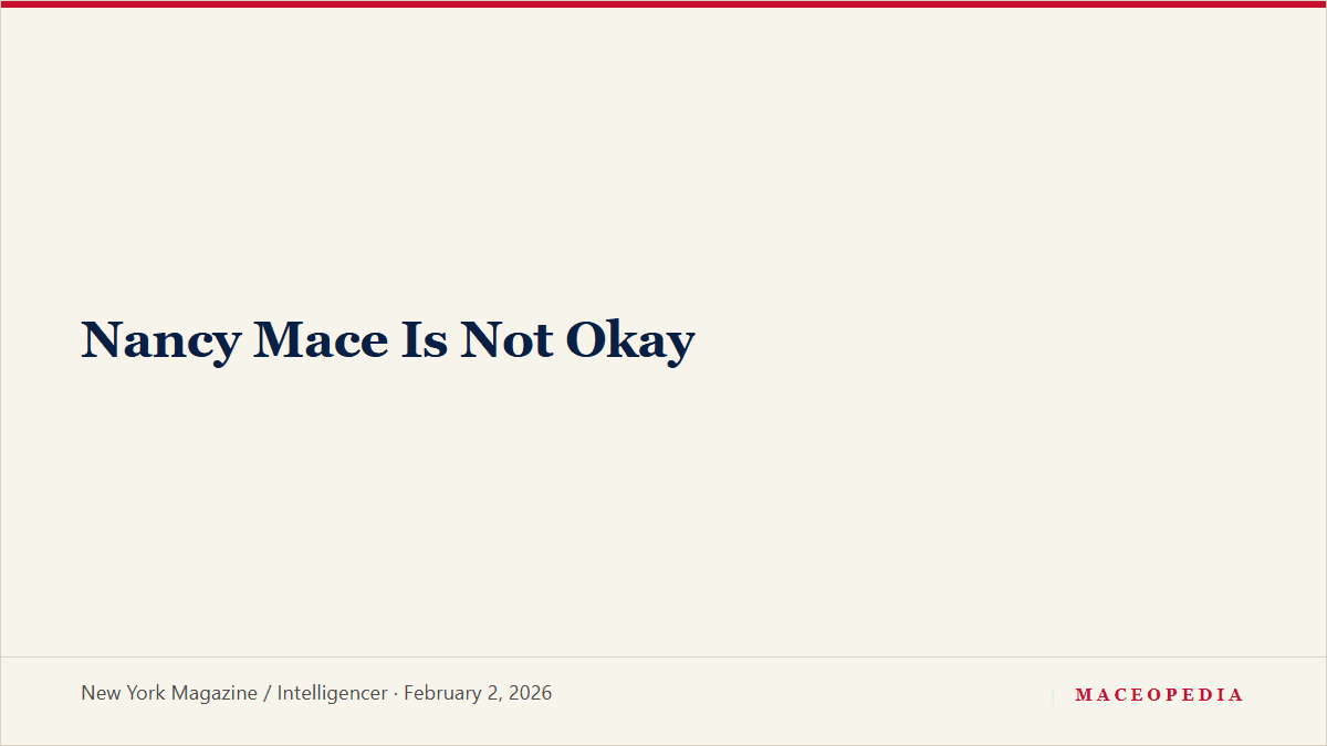 Nancy Mace Is Not Okay: image 1