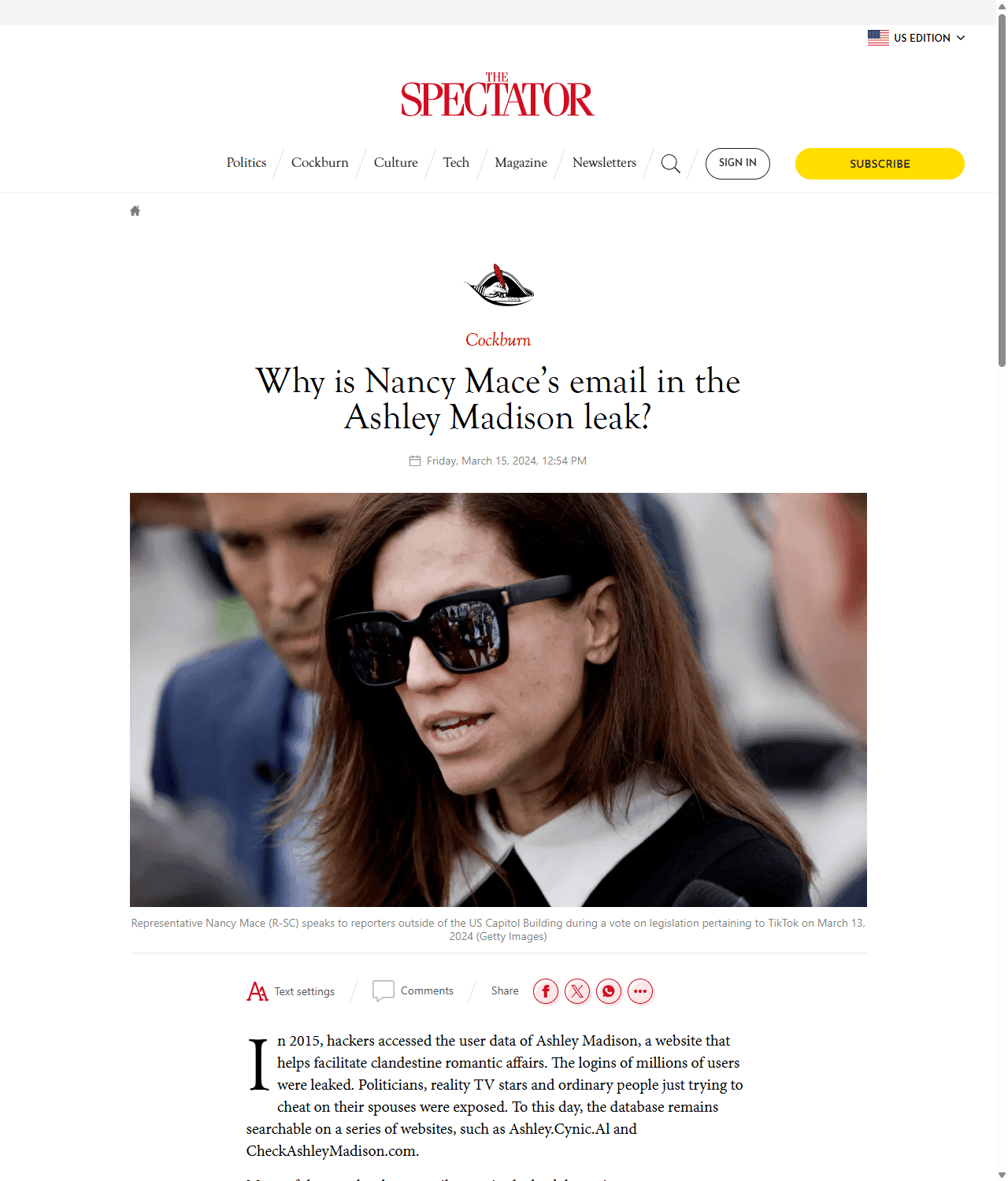 Why is Nancy Mace's email in the Ashley Madison leak?: image 1