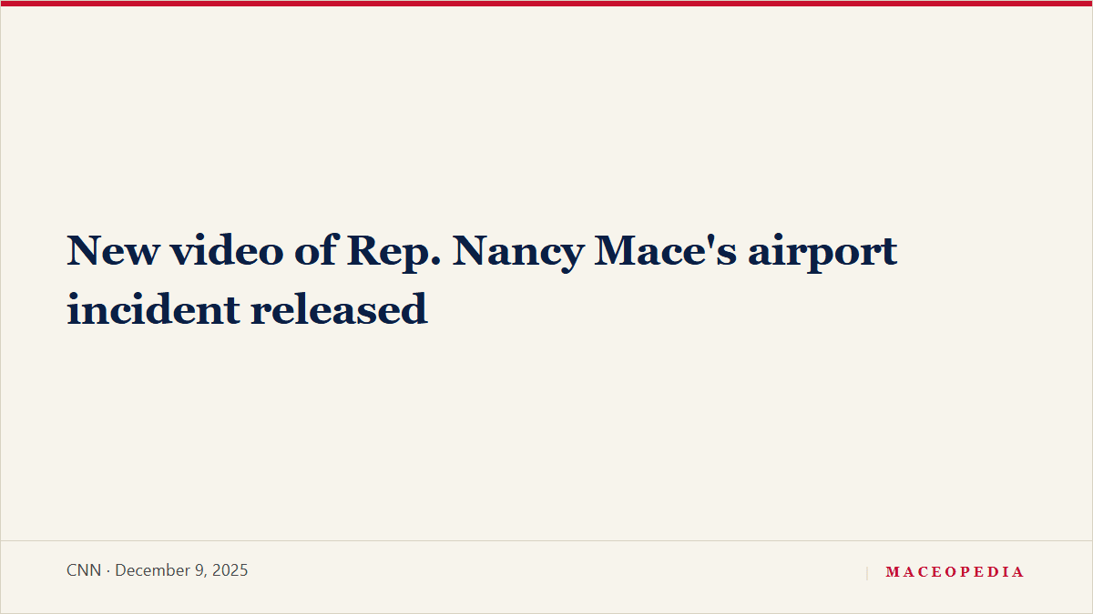 New video of Rep. Nancy Mace's airport incident released: image 1